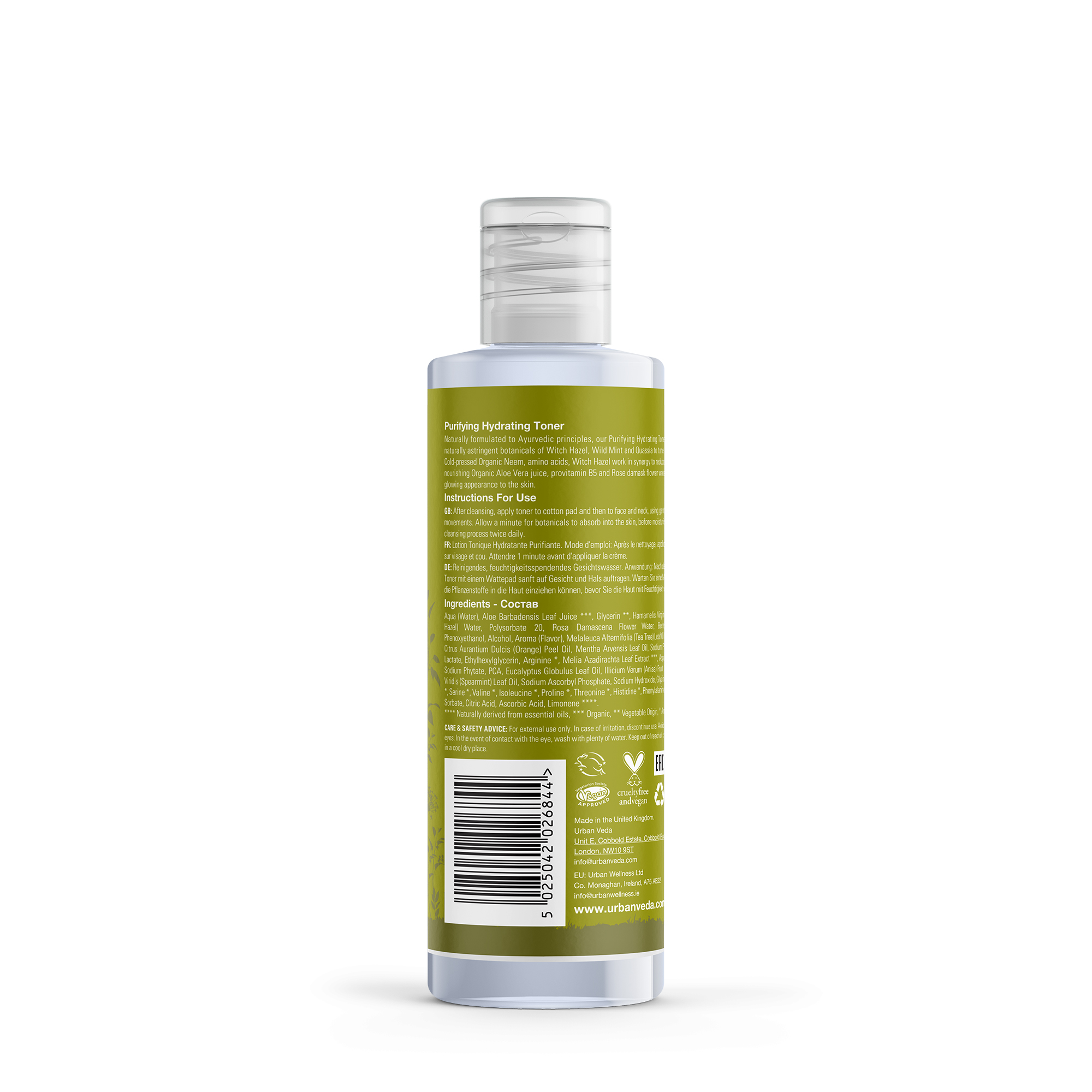 Urban Veda Purifying Hydrating Toner 150ml