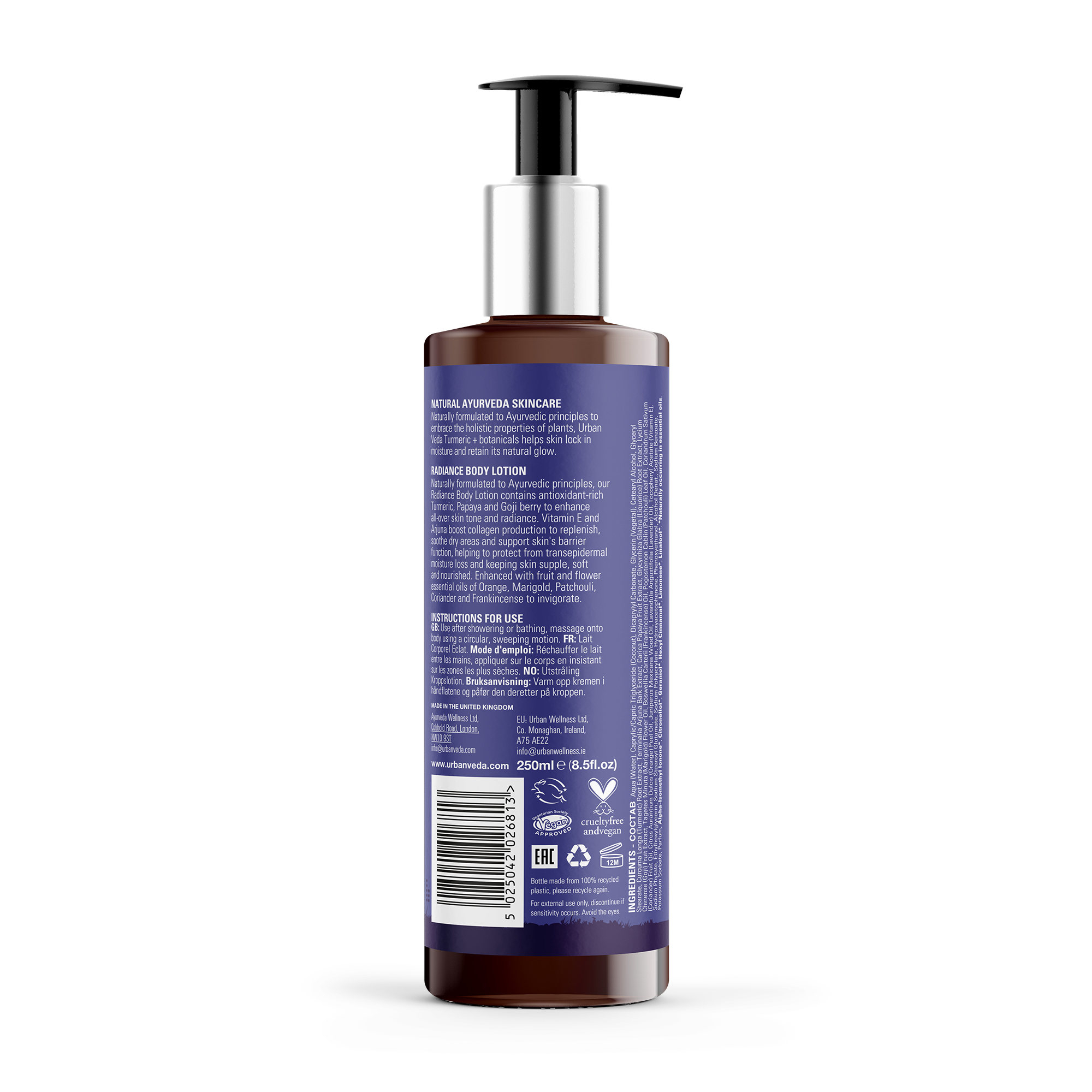 Urban Veda Radiance Brightening & Firming Body Lotion 250ml