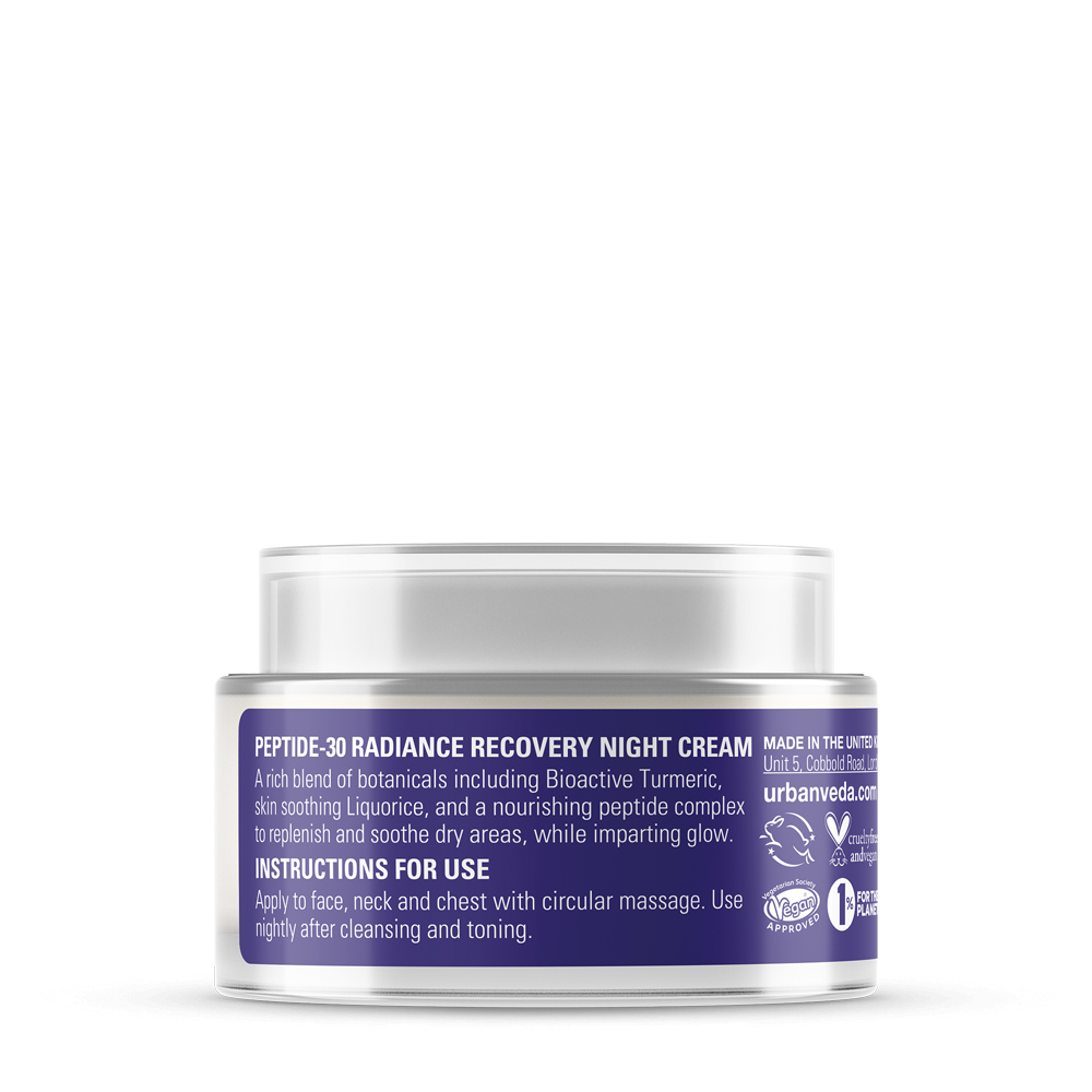Urban Veda Radiance Recovery Night Cream Peptide-30 50ml