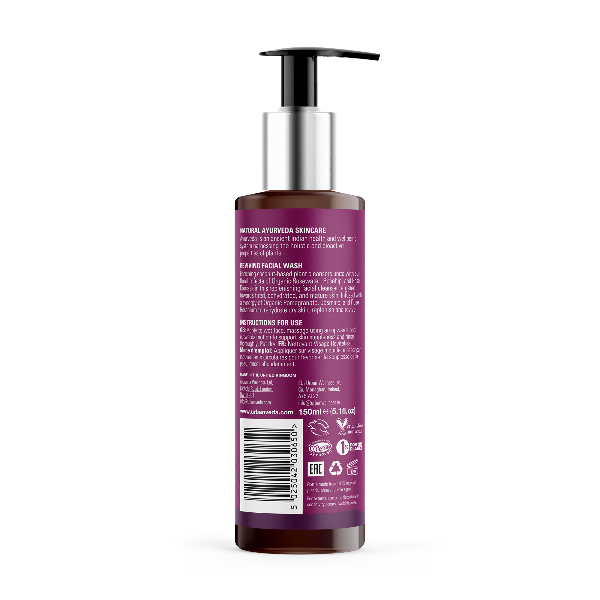 Urban Veda Reviving Collagen Boosting Vitamin C Facial Wash 150ml