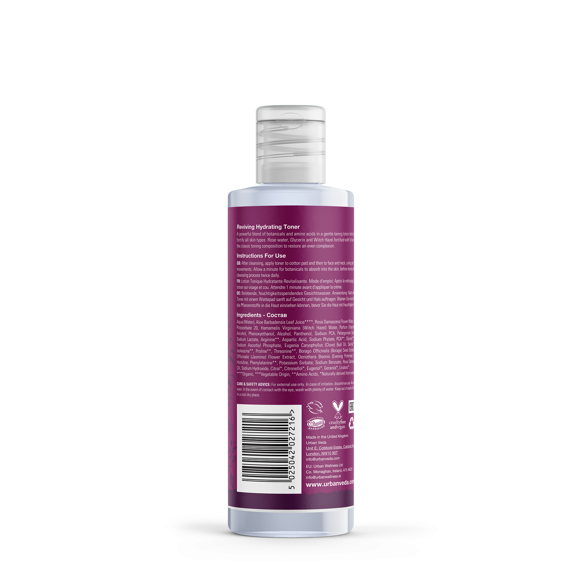 Urban Veda Reviving Collagen Boosting Salicylic Acid Hydrating Toner 150ml
