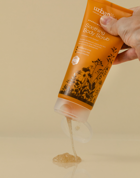 Urban Veda Soothing Sandalwood Aloe Vera Vitamin C Body Scrub 200ml