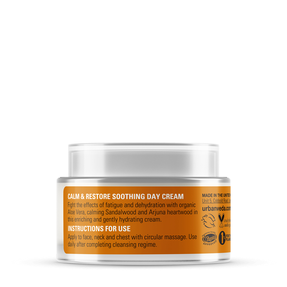 Urban Veda Soothing Aloe Vera and Sandalwood Day Cream Calm & Restore 50ml