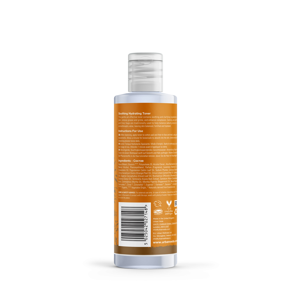 Urban Veda Soothing Sandalwood Aloe Vera & Salicylic Acid Hydrating Toner 150ml