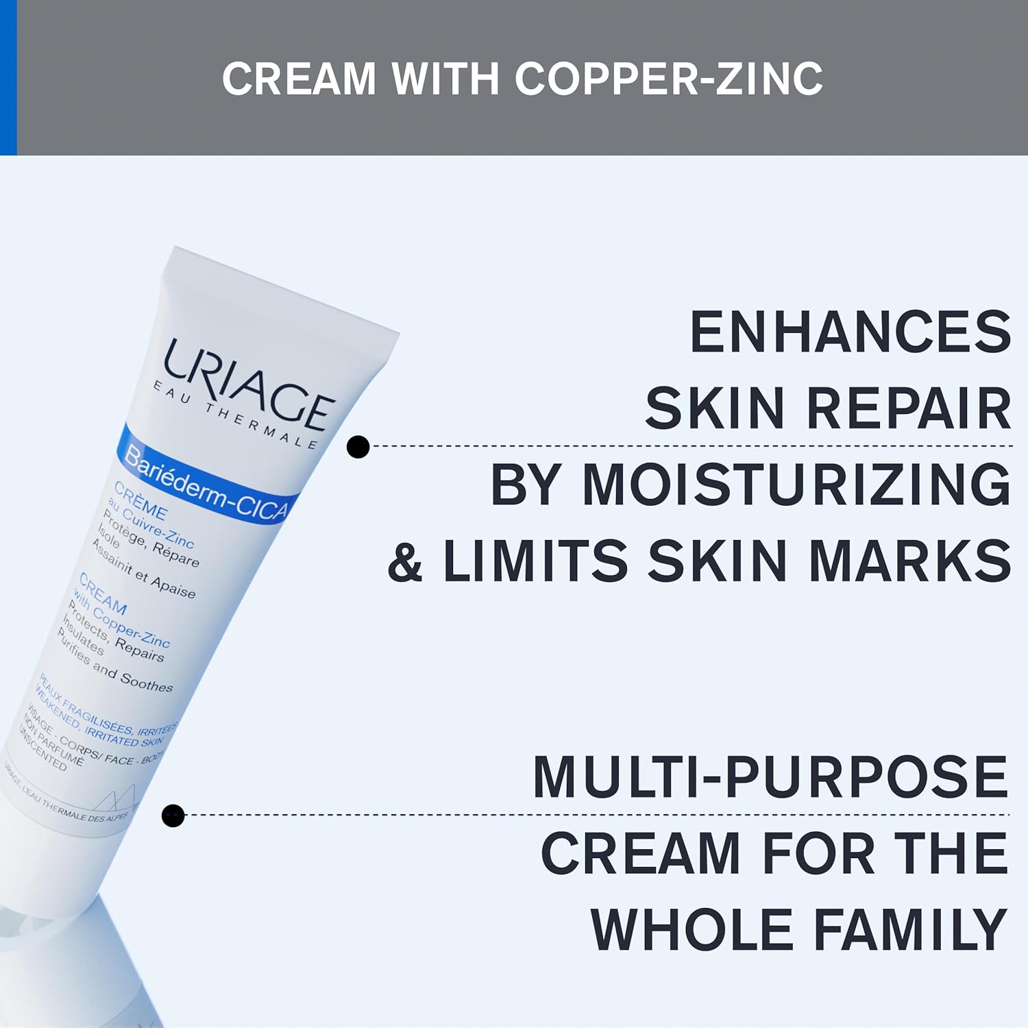 Uriage Bariederm Cica - Cream With Cu-Zn 100 Ml