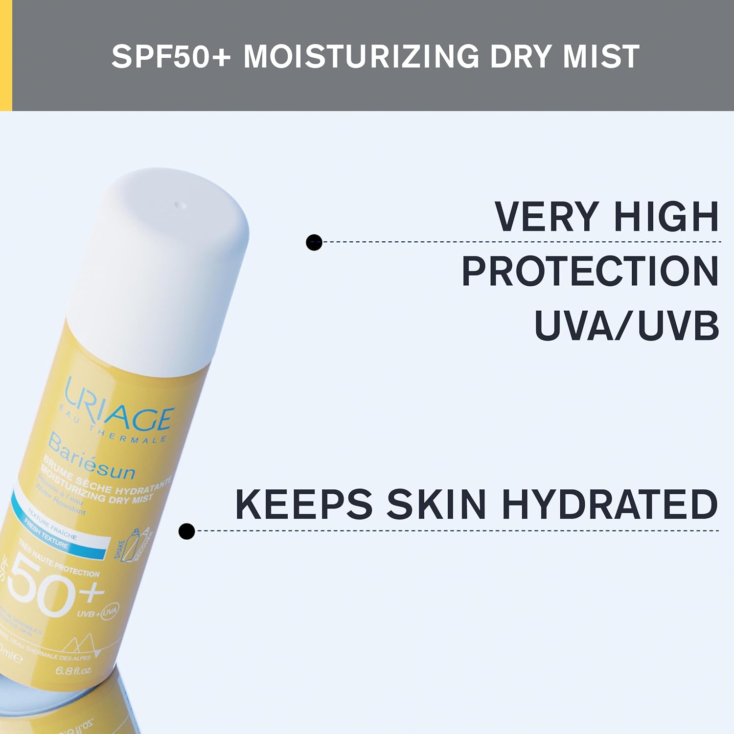Uriage Bariesun SPF50+ Moisturizing Dry Mist 200 Ml