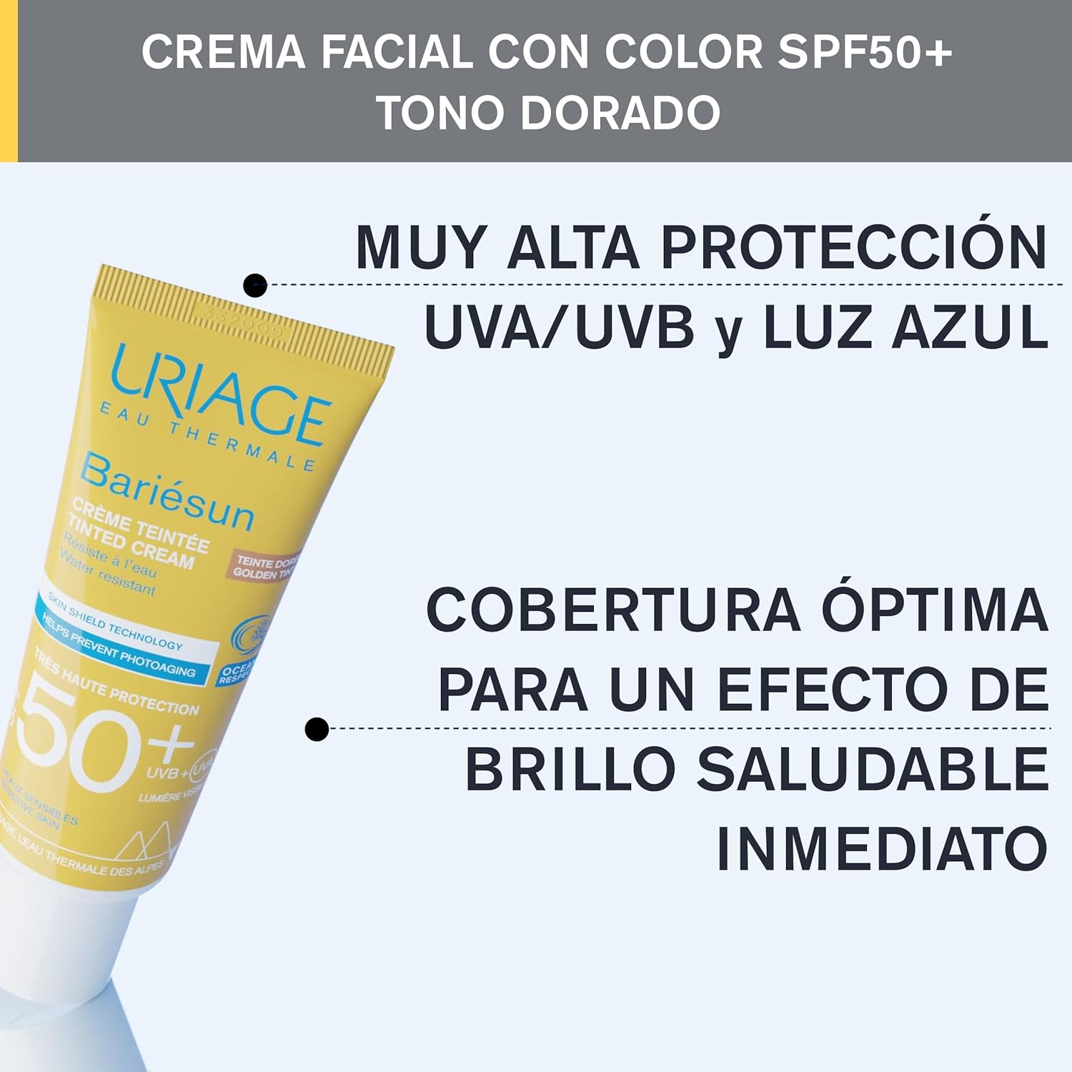Uriage Bariesun SPF 50+ Gold Tinited 50 Ml