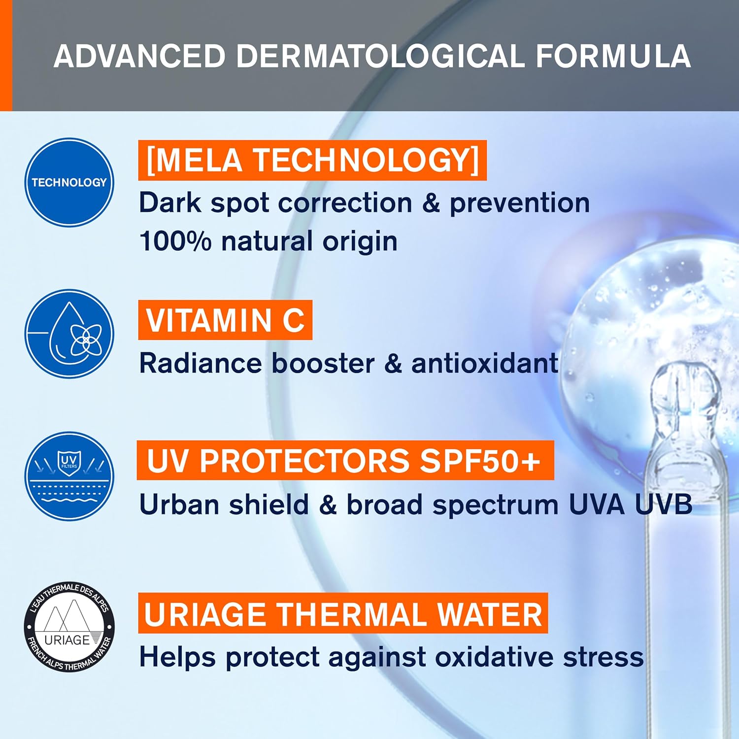 Uriage Depiderm SPF50+ Fluid Anti-Brown Spot Daycare 30 Ml