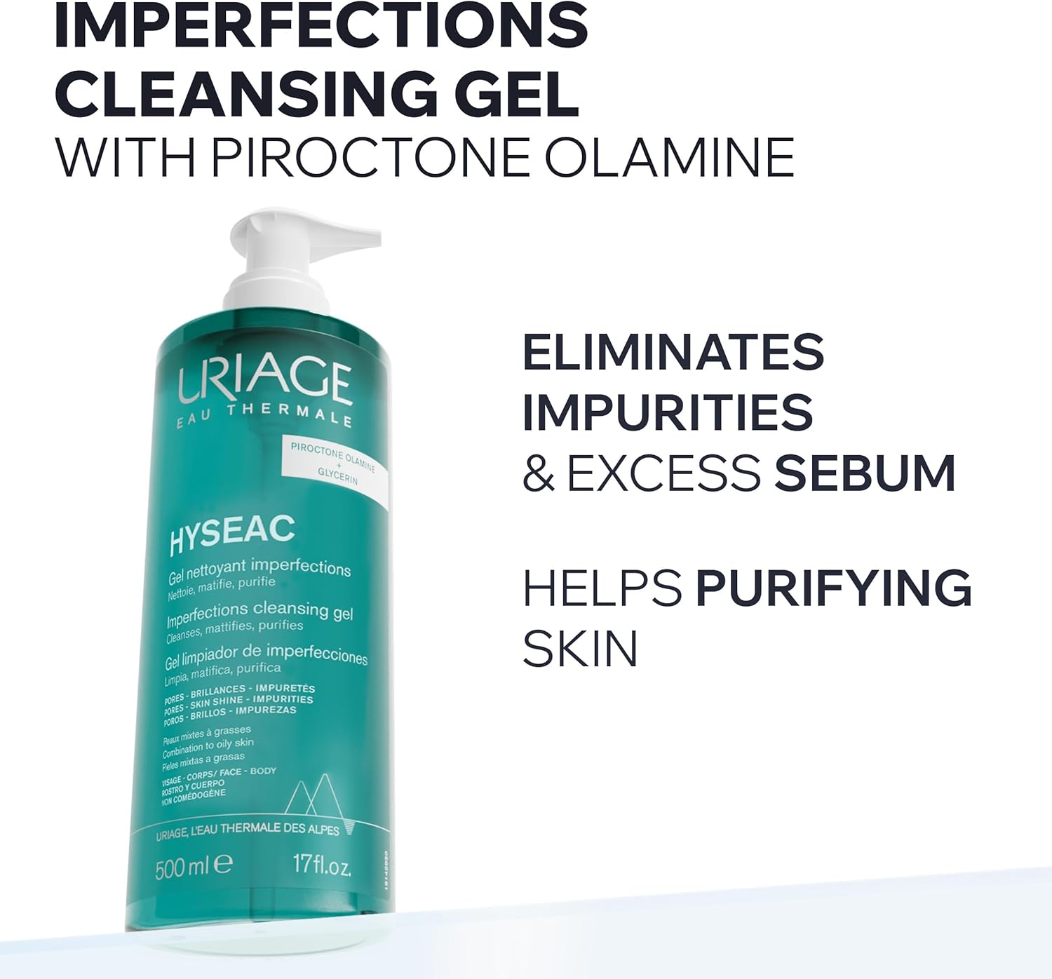 Uriage Hyseac Cleansing Gel 500 ml