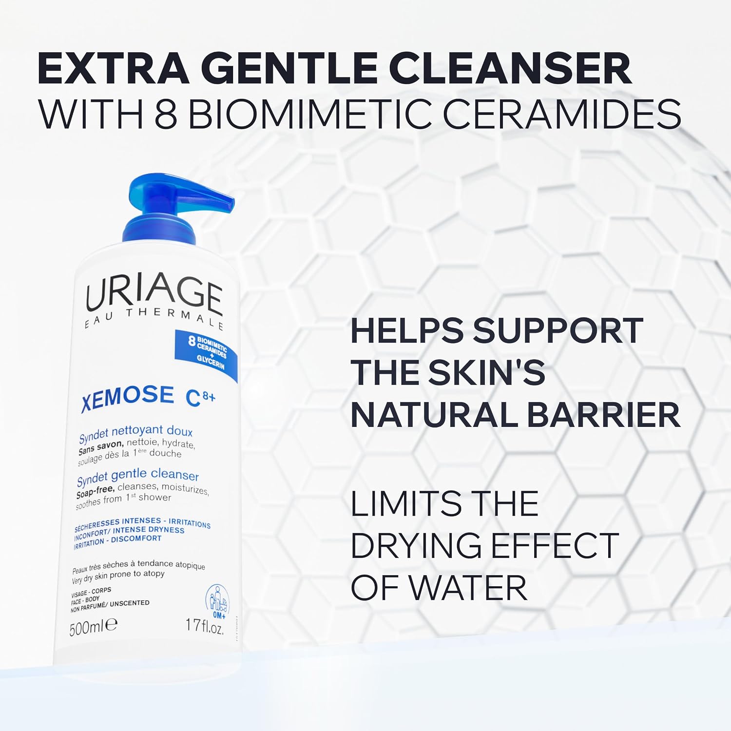 Uriage Xemose Gentle Cleansing Syndet 500 ml