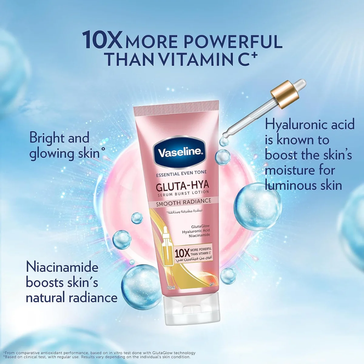 Vaseline Gluta-Hya Smooth Radiance Lotion 200ml