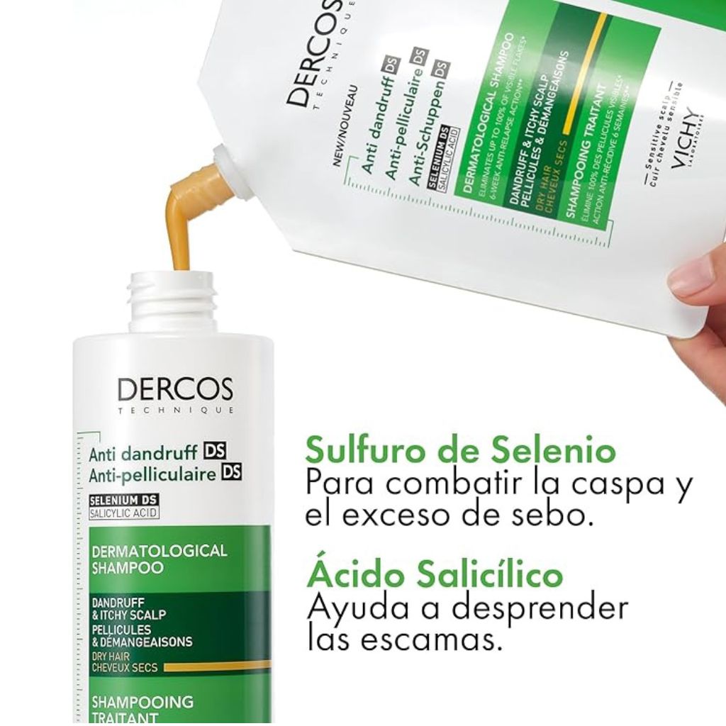 Vichy Dercos Anti-Dandruff Dry Hair Shampoo 400ml