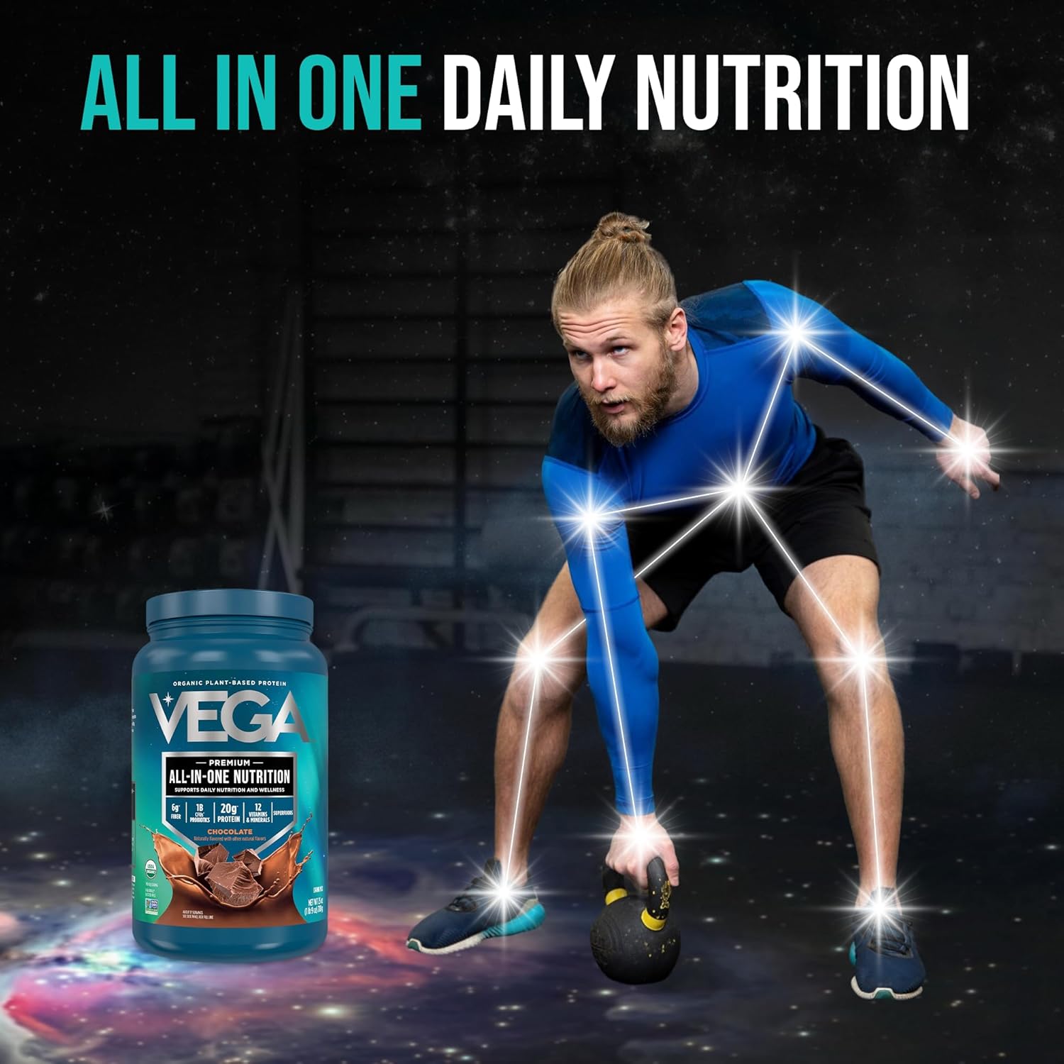 Vega One Organic All-In-One Shake Chocolate 25.0 Oz