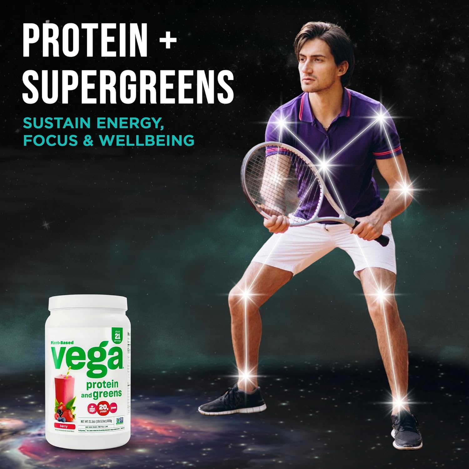 Vega Protein & Greens Berry 18.4 oz