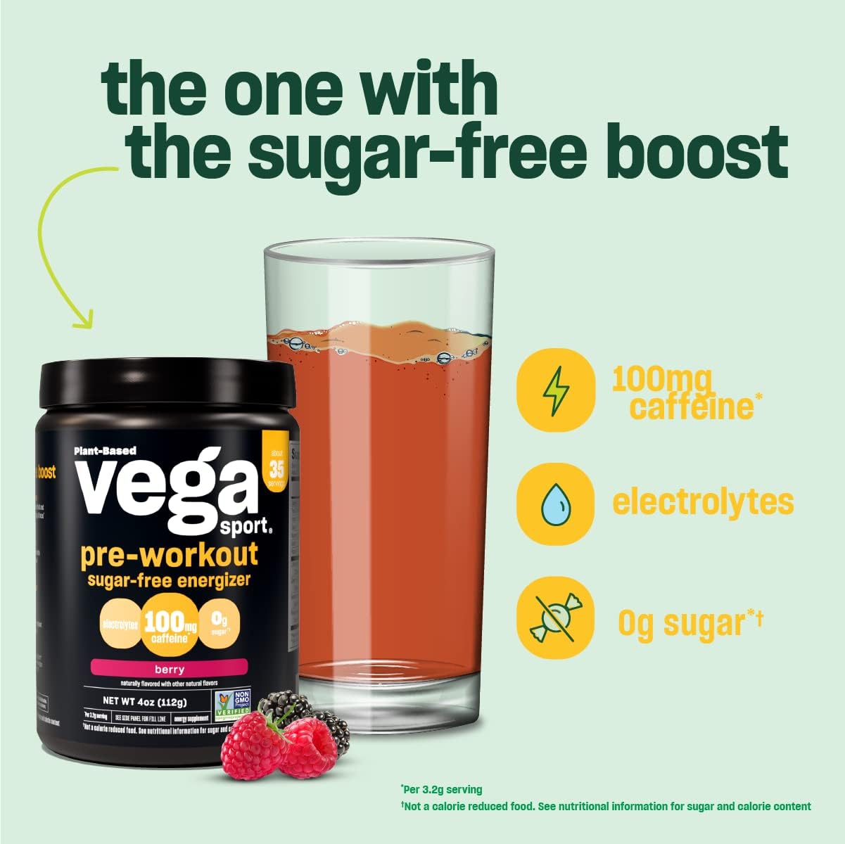 Vega Sport Sugar-Free Energizer Acai Berry 112 g