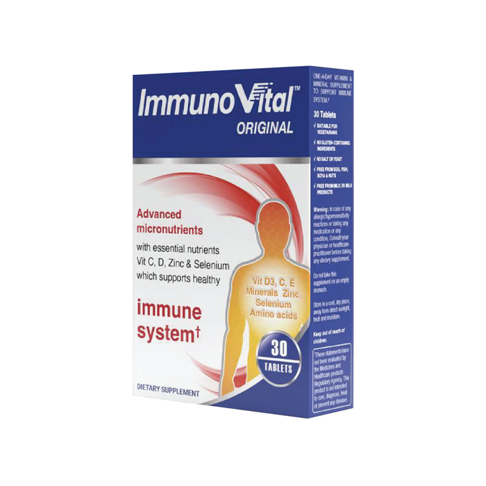 Vital Healthcare Immuno Vital, Immune System Support with Vitamins, Zinc and Antioxidants, 30 Tablets