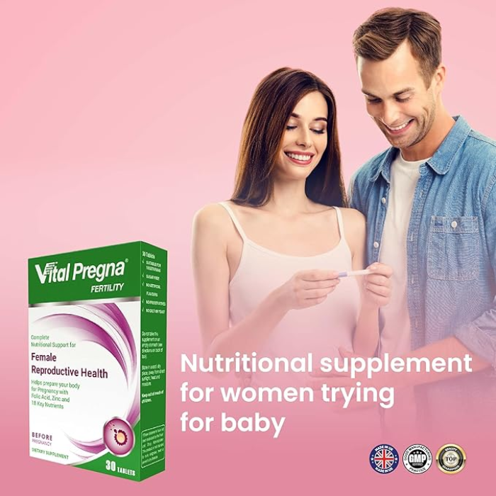Vital Healthcare Pregna Fertility Female Reproductive Health 30 Tablets