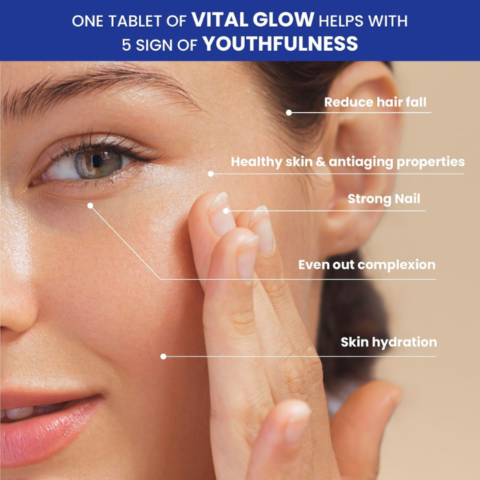 Vital Healthcare Vital Glow Hair Skin & Nails 30 Tablets
