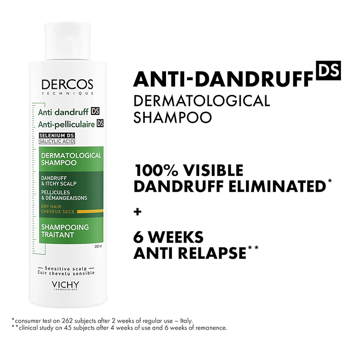 Vichy Dercos Anti-Dandruff Dry Hair Shampoo 200 ml