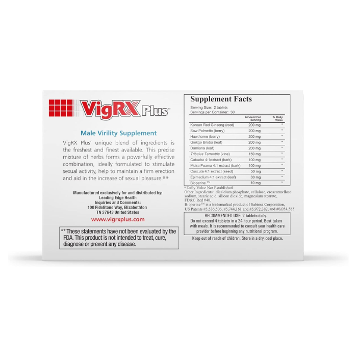 Vigrx Plus Tablets 60's