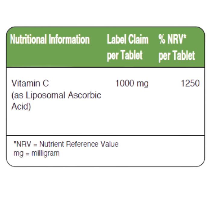 Vital Healthcare Lipo Vita C 1000 mg — 30 Tablets