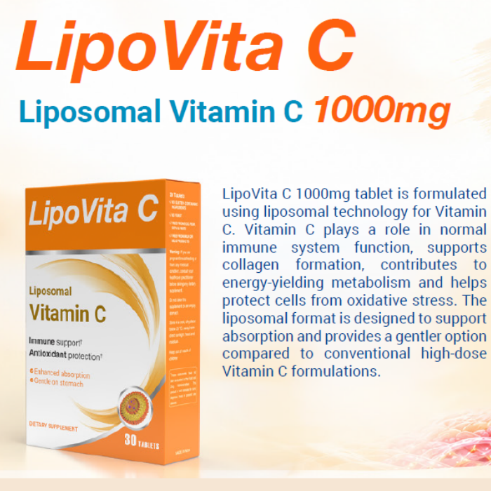 Vital Healthcare Lipo Vita C 1000 mg — 30 Tablets