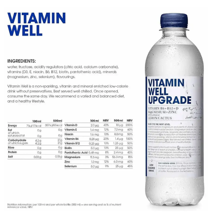 Vitamin Well Upgrade 500ml