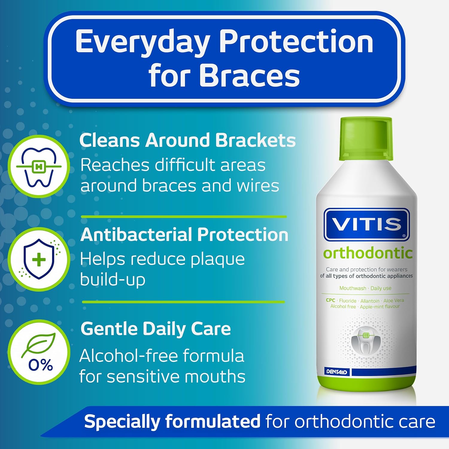 Vitis Orthodontic Mouthwash 500 ml
