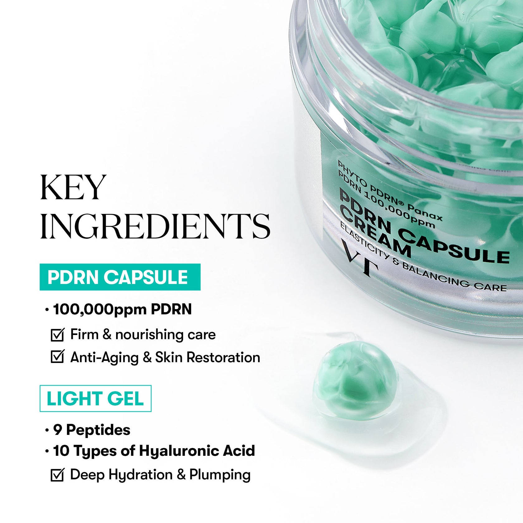 VT Cosmetics Phyto PDRN Panax Capsule 100 Cream 50ml