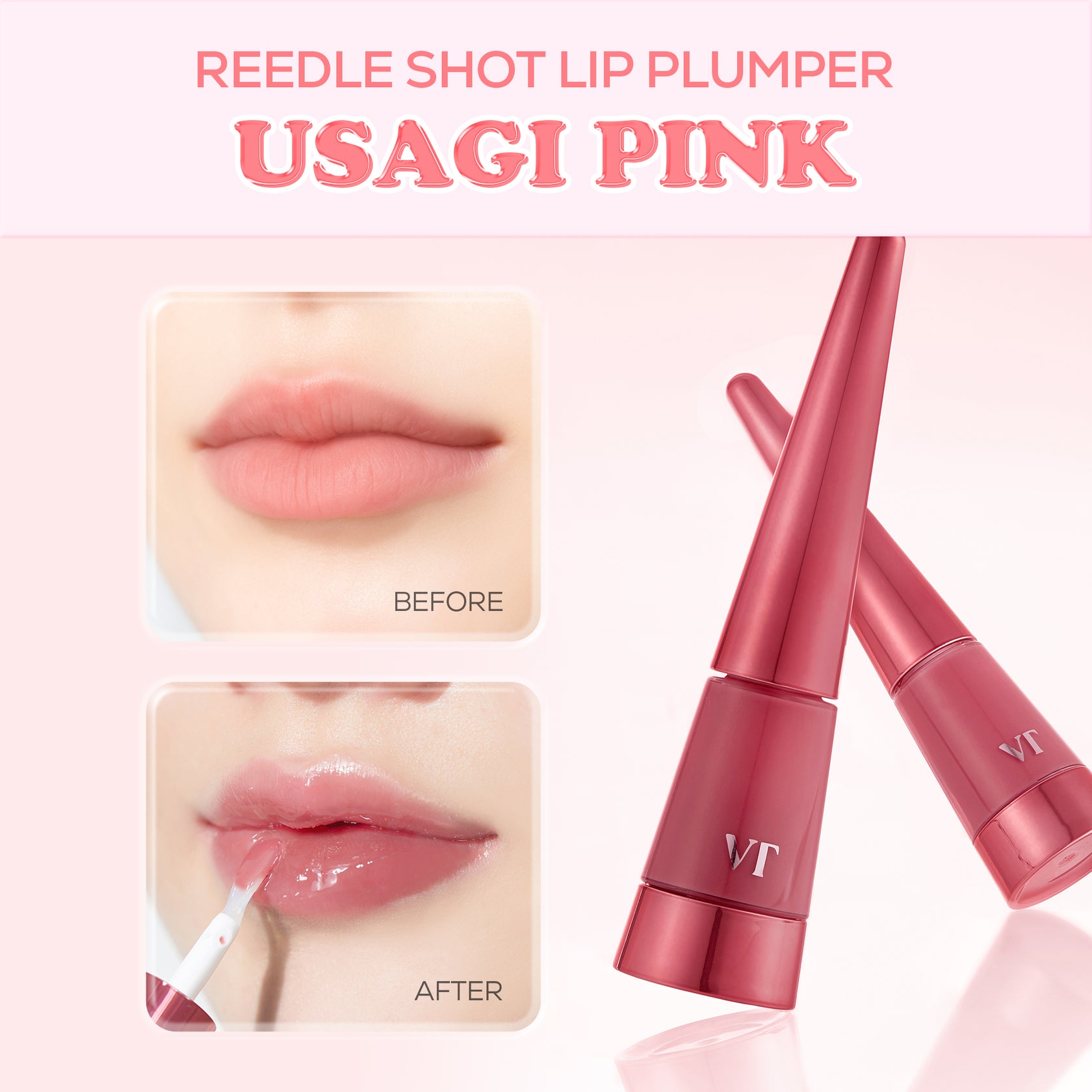 VT Cosmetics Reedle Shot Lip Plumper Usagi Pink 4.3g