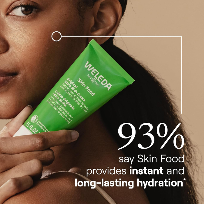 Weleda Skin Food Face and Body Cream, Intense Nourishment for Dry, Rough Skin, Natural Moisturizer, 75ml
