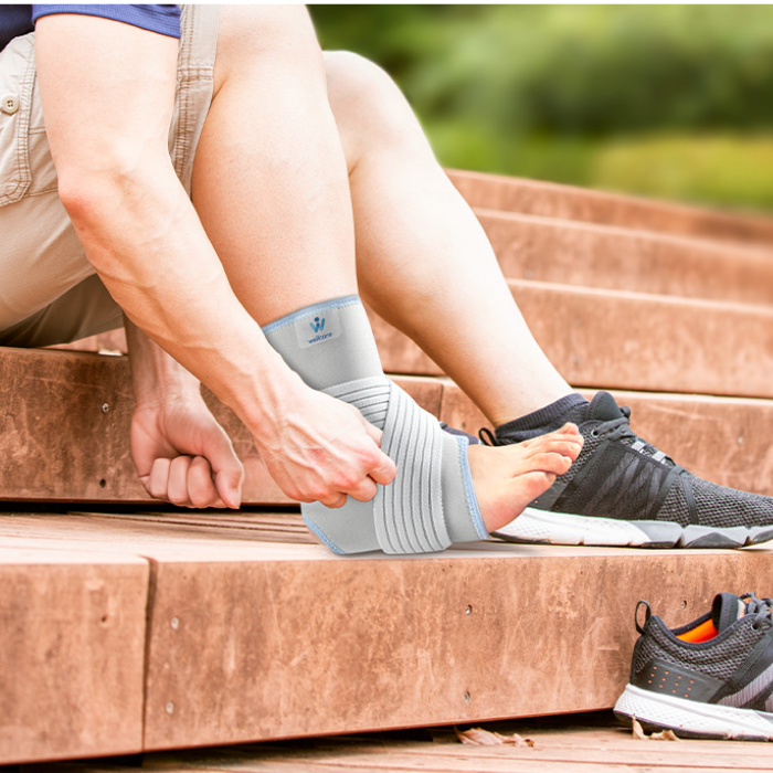 Wellcare Elastic Ankle Brace With Strap XL 65933