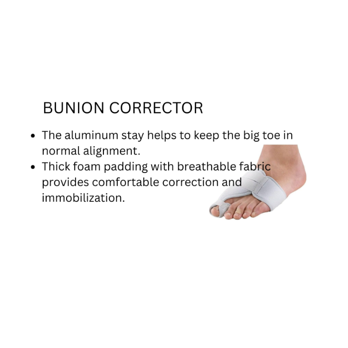 Wellcare Bunion Corrector Left Grey Medium 66800