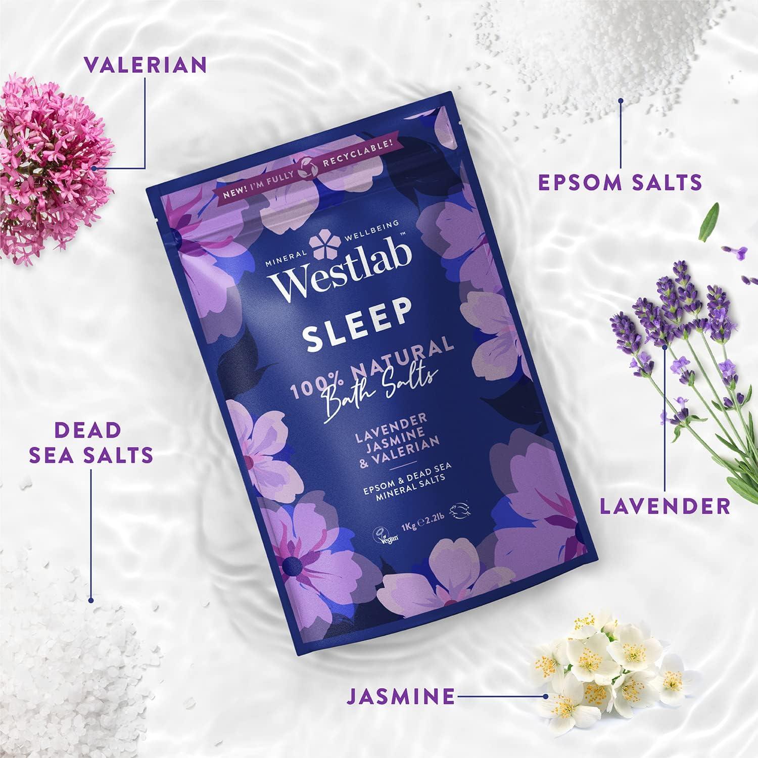 Westlab Sleep Bath Salt With Epsom & Dead Sea Salts 1Kg