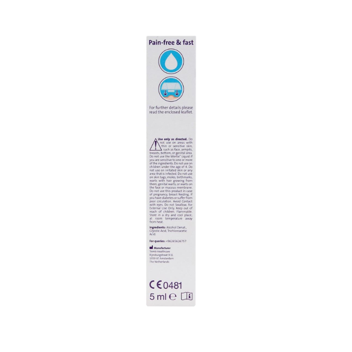 Wortie Liquid Wart & Verruca Remover 5ML