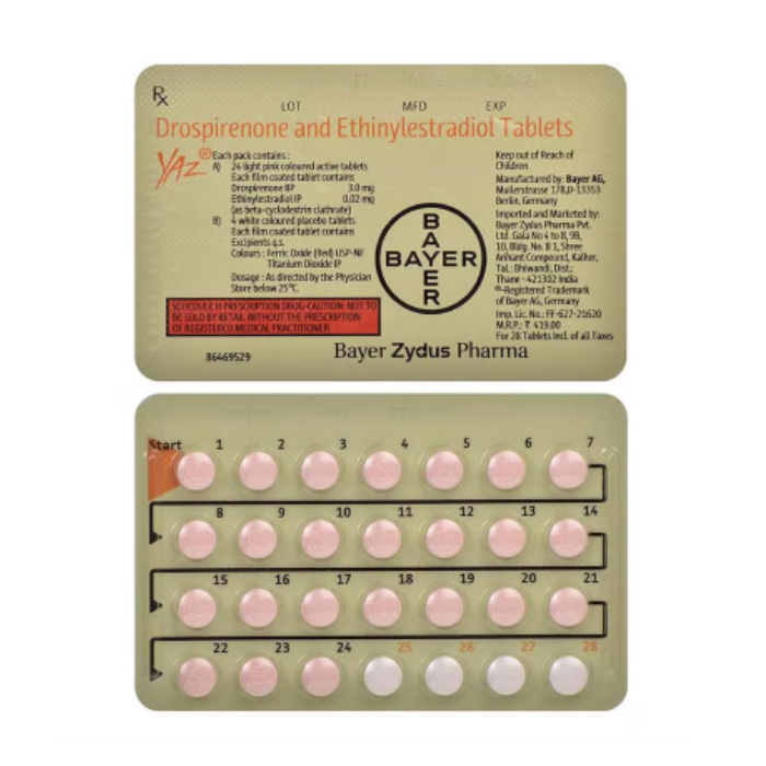 Yaz Tablets 28's