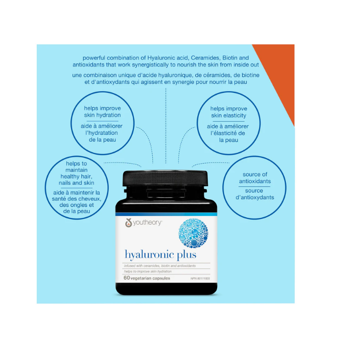 Youtheory Hyaluronic Plus Vegetable Capsule 60's