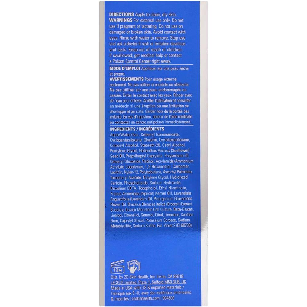 ZO Skin Health Wrinkle + Texture Repair 0.5% Retinol, Anti-Aging Cream for Lines and Uneven Texture - 50ml