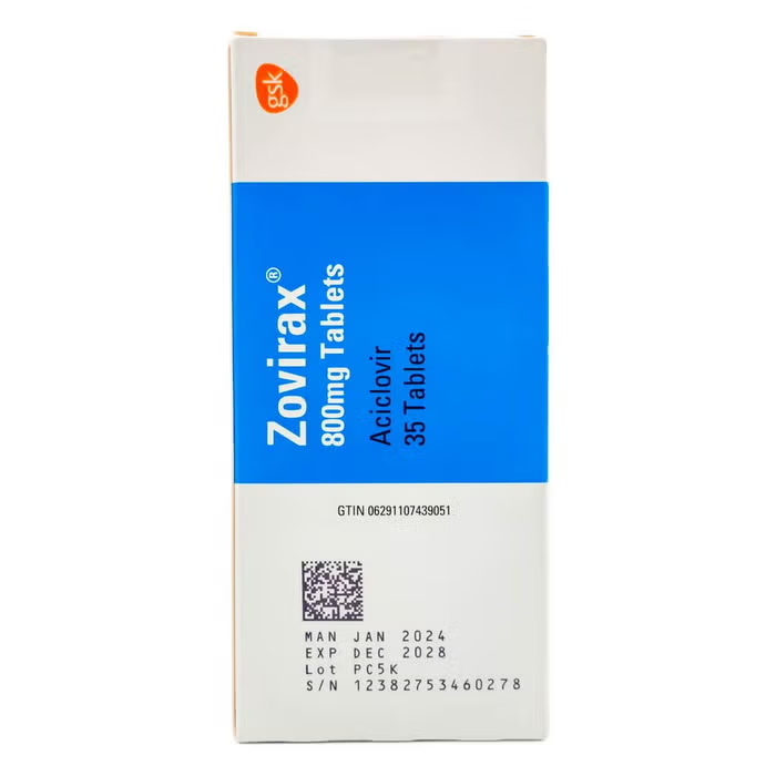ZOVIRAX 800MG TAB 35S (5S BLISTER X 7)